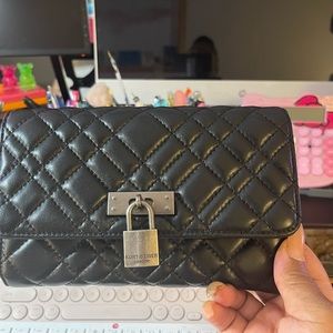 Kurt Geiger Black Quilted Wallet